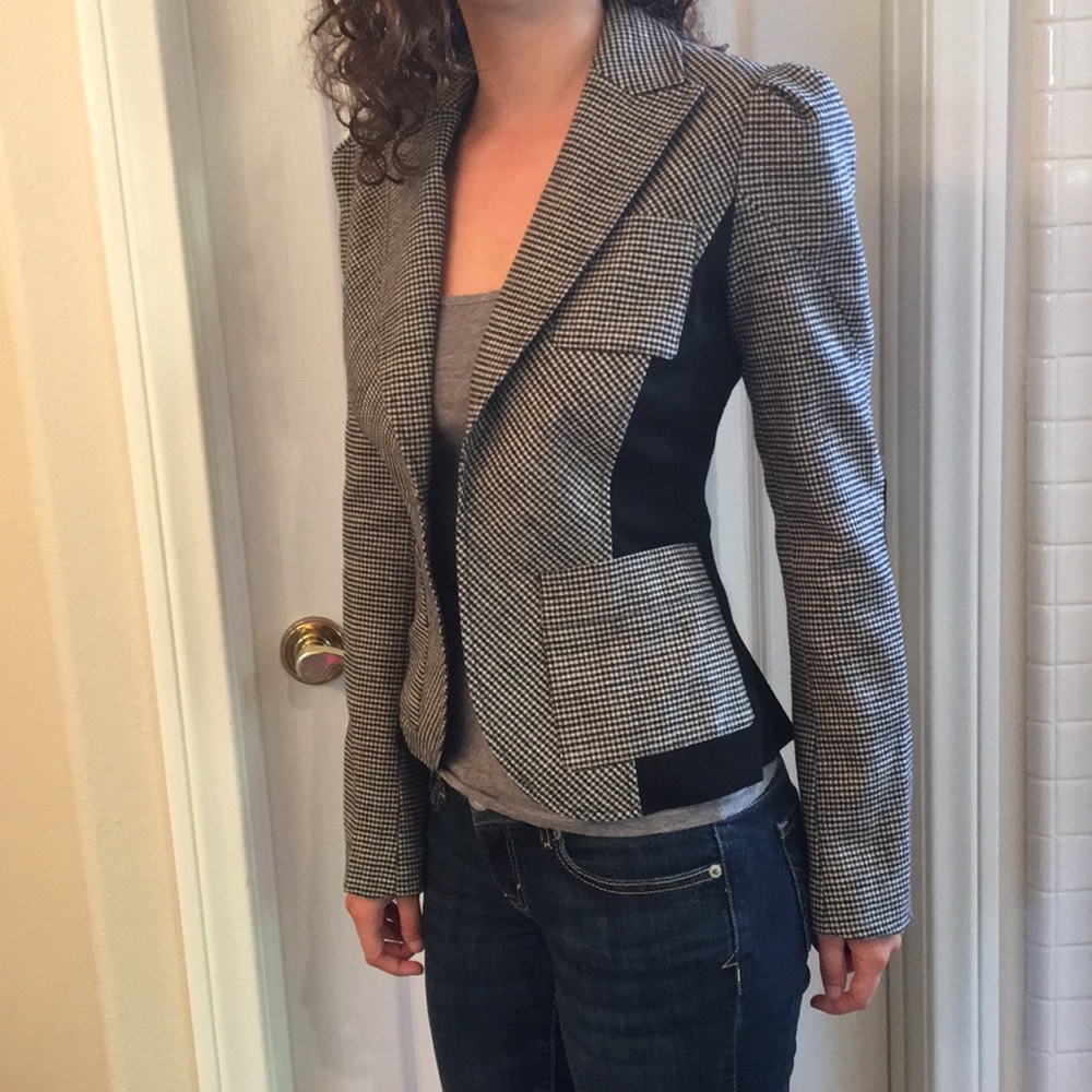 Diane Von Furstenberg Houndstooth Blazer